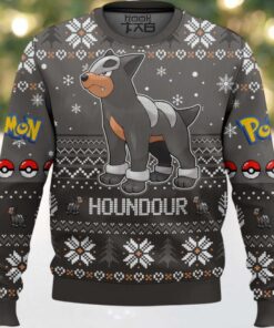 Hooktab Pokemon Gen 2 Houndour Ugly Christmas Sweater