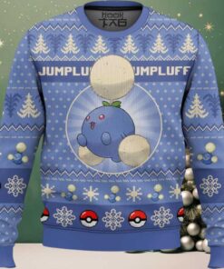 Hooktab Pokemon Gen 2 Jumpluff Ugly Christmas Sweater