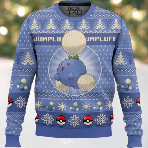 Hooktab Pokemon Gen 2 Jumpluff Ugly Christmas Sweater