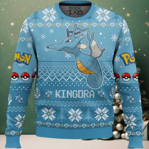 Hooktab Pokemon Gen 2 Kingdra Ugly Christmas Sweater