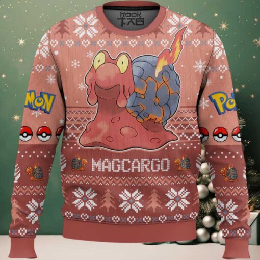 Hooktab Pokemon Gen 2 Magcargo Ugly Christmas Sweater