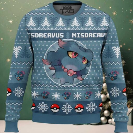 Hooktab Pokemon Gen 2 Misdreavus Ugly Christmas Sweater