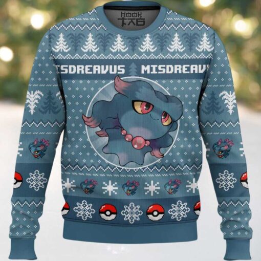 Hooktab Pokemon Gen 2 Misdreavus Ugly Christmas Sweater