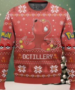 Hooktab Pokemon Gen 2 Octillery Ugly Christmas Sweater