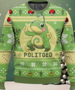 Hooktab Pokemon Gen 2 Politoed Ugly Christmas Sweater