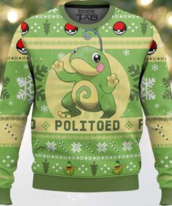 Hooktab Pokemon Gen 2 Politoed Ugly Christmas Sweater