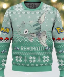 Hooktab Pokemon Gen 2 Remoraid Ugly Christmas Sweater