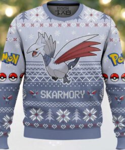 Hooktab Pokemon Gen 2 Skarmory Ugly Christmas Sweater