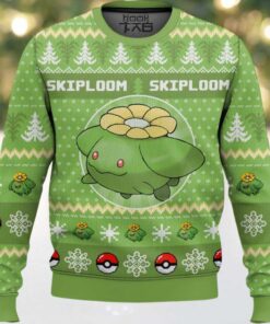 Hooktab Pokemon Gen 2 Skiploom Ugly Christmas Sweater