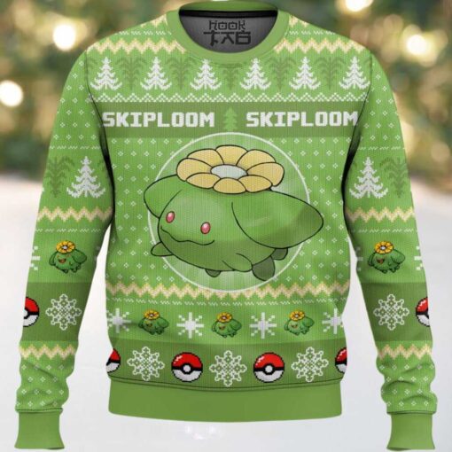 Hooktab Pokemon Gen 2 Skiploom Ugly Christmas Sweater