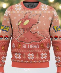 Hooktab Pokemon Gen 2 Slugma Ugly Christmas Sweater
