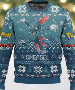 Hooktab Pokemon Gen 2 Sneasel Ugly Christmas Sweater (1)