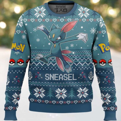Hooktab Pokemon Gen 2 Sneasel Ugly Christmas Sweater