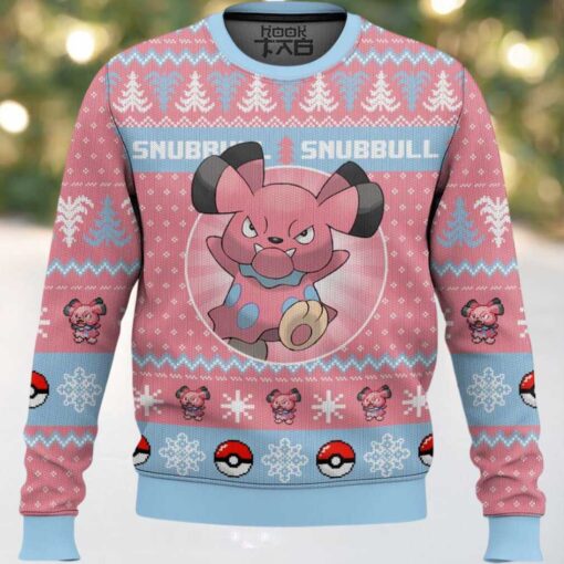 Hooktab Pokemon Gen 2 Snubbull Ugly Christmas Sweater