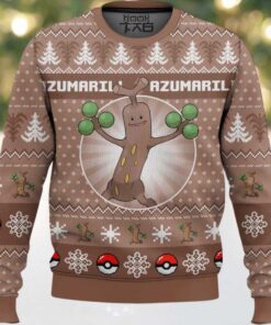 Hooktab Pokemon Gen 2 Sudowoodo Ugly Christmas Sweater