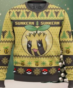 Hooktab Pokemon Gen 2 Sunkern Ugly Christmas Sweater