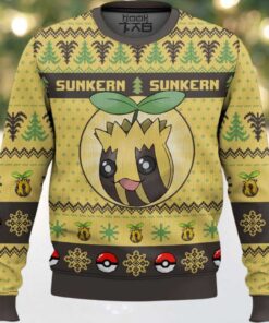 Hooktab Pokemon Gen 2 Sunkern Ugly Christmas Sweater