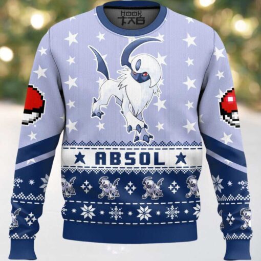 Hooktab Pokemon Gen 3 Absol Ugly Christmas Sweater