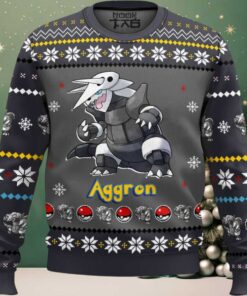 Hooktab Pokemon Gen 3 Aggron Ugly Christmas Sweater