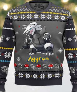 Hooktab Pokemon Gen 3 Aggron Ugly Christmas Sweater