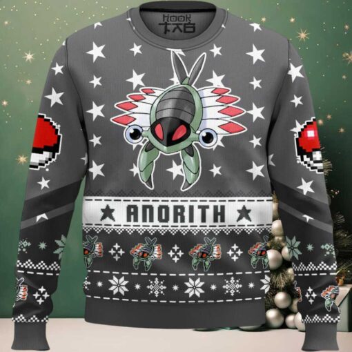 Hooktab Pokemon Gen 3 Anorith Ugly Christmas Sweater