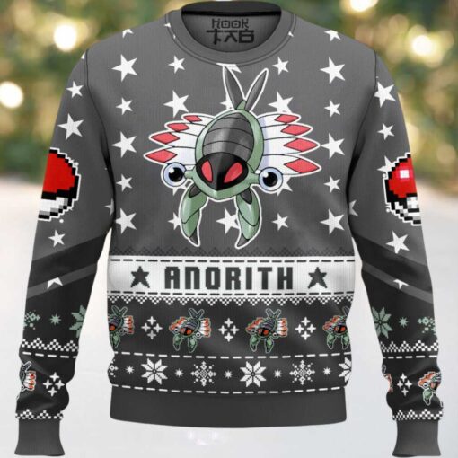 Hooktab Pokemon Gen 3 Anorith Ugly Christmas Sweater
