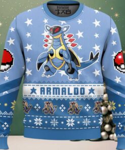 Hooktab Pokemon Gen 3 Armaldo Ugly Christmas Sweater