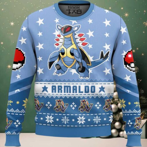 Hooktab Pokemon Gen 3 Armaldo Ugly Christmas Sweater
