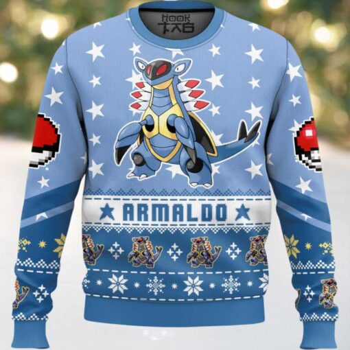 Hooktab Pokemon Gen 3 Armaldo Ugly Christmas Sweater