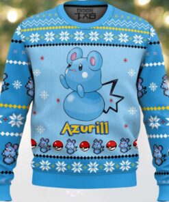 Hooktab Pokemon Gen 3 Azurill Ugly Christmas Sweater