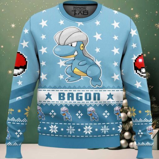 Hooktab Pokemon Gen 3 Bagon Ugly Christmas Sweater