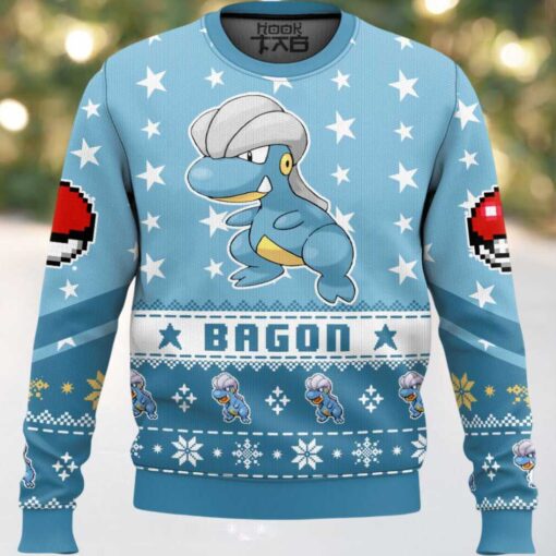 Hooktab Pokemon Gen 3 Bagon Ugly Christmas Sweater