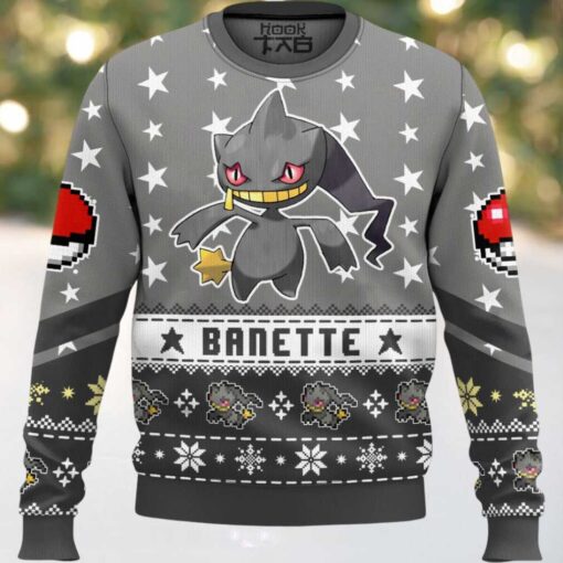 Hooktab Pokemon Gen 3 Banette Ugly Christmas Sweater