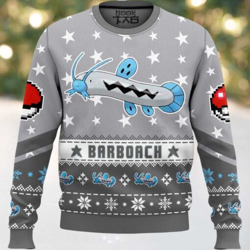 Hooktab Pokemon Gen 3 Barboach Ugly Christmas Sweater