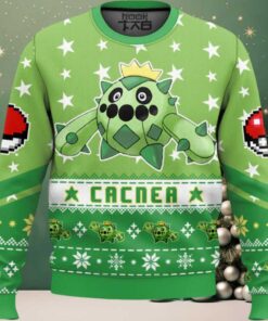 Hooktab Pokemon Gen 3 Cacnea Ugly Christmas Sweater