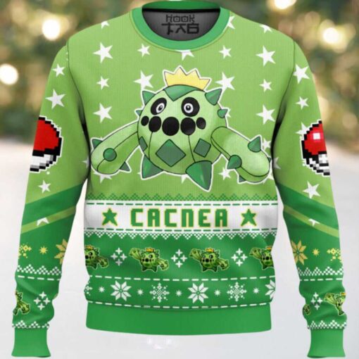 Hooktab Pokemon Gen 3 Cacnea Ugly Christmas Sweater