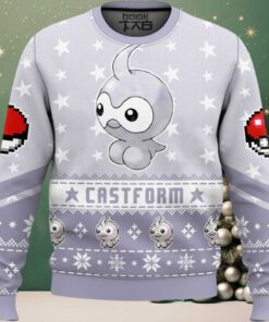 Hooktab Pokemon Gen 3 Castform Ugly Christmas Sweater