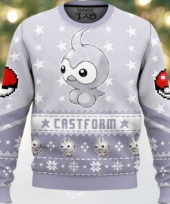 Hooktab Pokemon Gen 3 Castform Ugly Christmas Sweater