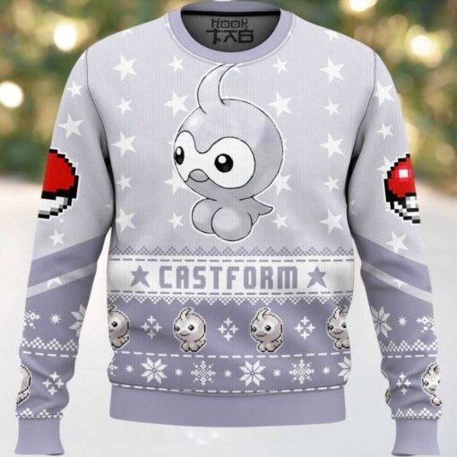 Hooktab Pokemon Gen 3 Castform Ugly Christmas Sweater