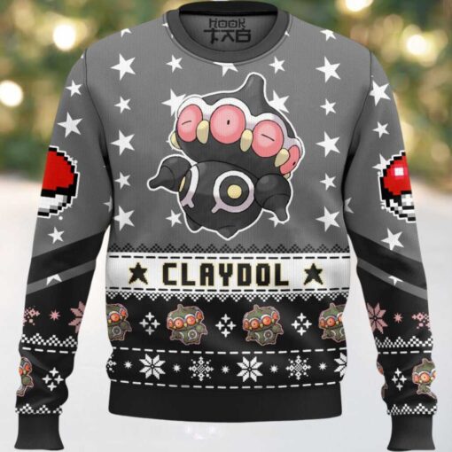 Hooktab Pokemon Gen 3 Claydol Ugly Christmas Sweater