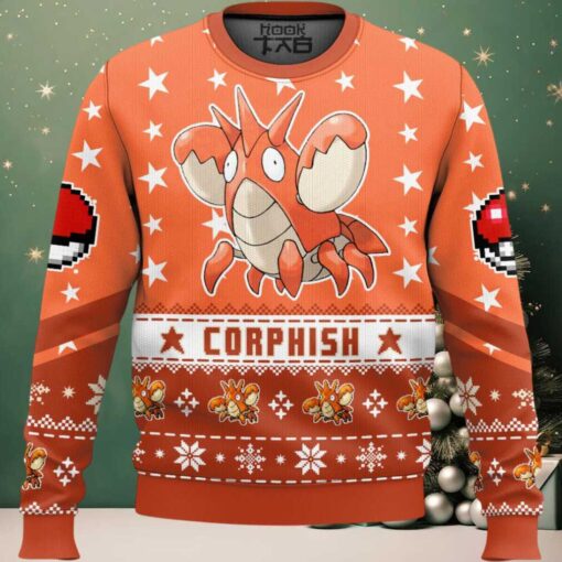 Hooktab Pokemon Gen 3 Corphish Ugly Christmas Sweater