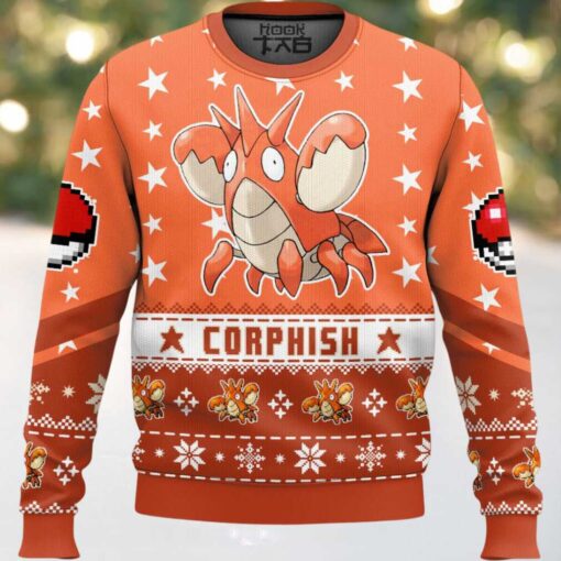 Hooktab Pokemon Gen 3 Corphish Ugly Christmas Sweater