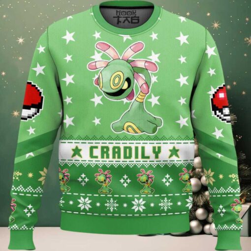 Hooktab Pokemon Gen 3 Cradily Ugly Christmas Sweater