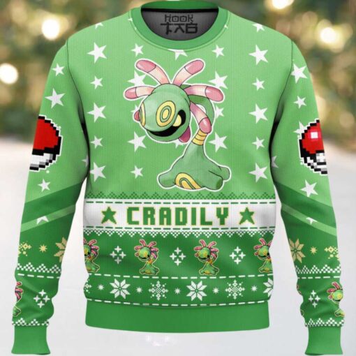 Hooktab Pokemon Gen 3 Cradily Ugly Christmas Sweater