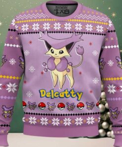 Hooktab Pokemon Gen 3 Delcatty Ugly Christmas Sweater