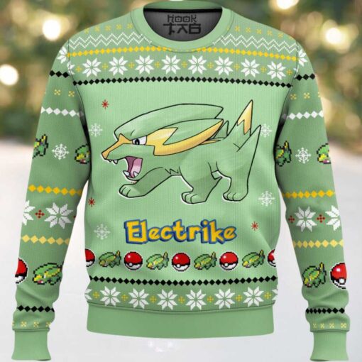 Hooktab Pokemon Gen 3 Electrike Ugly Christmas Sweater