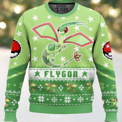 Hooktab Pokemon Gen 3 Flygon Ugly Christmas Sweater