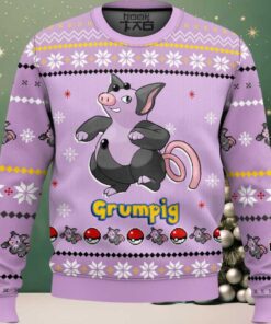 Hooktab Pokemon Gen 3 Grumpig Ugly Christmas Sweater