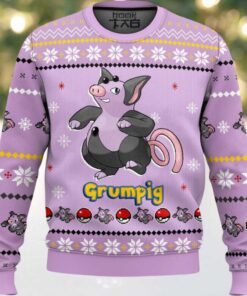 Hooktab Pokemon Gen 3 Grumpig Ugly Christmas Sweater
