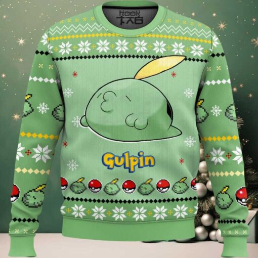 Hooktab Pokemon Gen 3 Gulpin Ugly Christmas Sweater